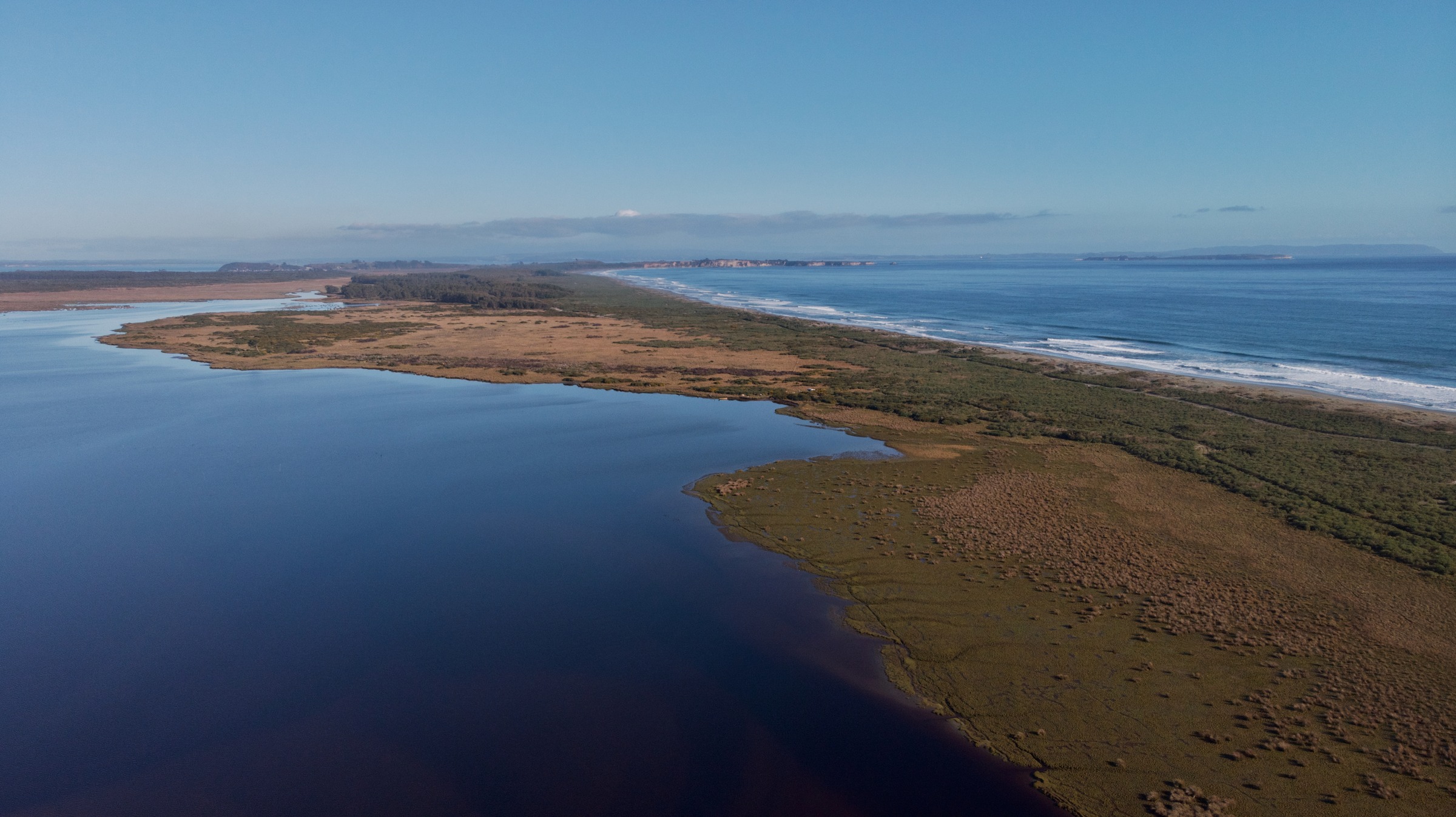 Bahía de Curaco de Vélez, paisaje marino costero del sur de Chile